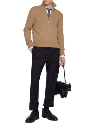Figure View - Click To Enlarge - THOM BROWNE - Geese Intarsia Wool Sweater