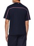 Back View - Click To Enlarge - THOM BROWNE - Striped Back Oversized Cotton T-Shirt