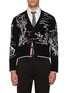 Main View - Click To Enlarge - THOM BROWNE - Geese Habitat Scenic Intarsia Cashmere Cardigan