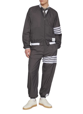 Figure View - Click To Enlarge - THOM BROWNE - 4 Bar Track Pants