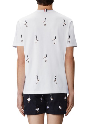 Detail View - Click To Enlarge - THOM BROWNE - All Over Embroidered Geese T-Shirt
