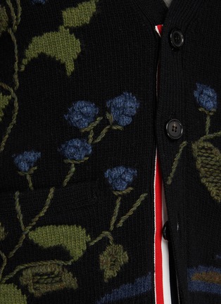  - THOM BROWNE - Geese Habitat Intarsia Wool Cardigan