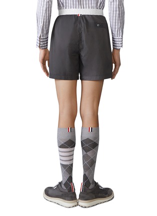 Detail View - Click To Enlarge - THOM BROWNE - Elasticated Waist Shorts