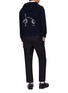 Figure View - Click To Enlarge - THOM BROWNE - Geese Intarsia Zip Up Wool Hoodie