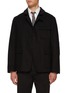 Main View - Click To Enlarge - THOM BROWNE - Flap Pocket Single Breasted Cotton Blazer