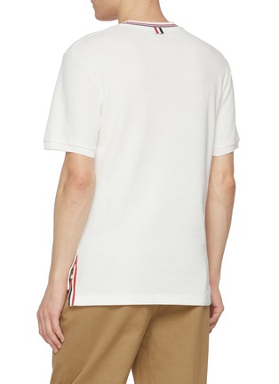 Back View - Click To Enlarge - THOM BROWNE - Cotton Waffle T-shirt