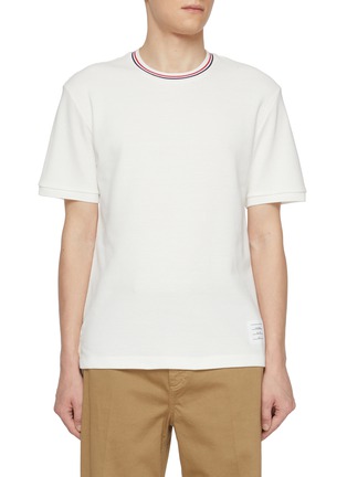 Main View - Click To Enlarge - THOM BROWNE - Cotton Waffle T-shirt