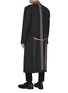 Back View - Click To Enlarge - THOM BROWNE - Deconstructed Raw Seam Wool Coat