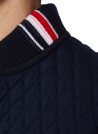  - THOM BROWNE - Stripe Neck Quilted Vest