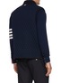 Back View - Click To Enlarge - THOM BROWNE - Stripe Neck Quilted Vest