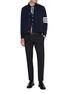 Figure View - Click To Enlarge - THOM BROWNE - Stripe Neck Quilted Vest