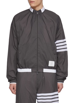 Main View - Click To Enlarge - THOM BROWNE - 4 Bar Ultralight Windbreaker Jacket