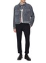 Figure View - Click To Enlarge - THOM BROWNE - Round Collar Cotton Oxford Shirt
