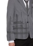  - THOM BROWNE - School Uniform Chain And Blanket Stitch Degradé Wool Blend Blazer
