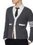  - THOM BROWNE - Baby Cable Stitch 4-Bar Cashmere Cardigan