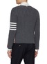 Back View - Click To Enlarge - THOM BROWNE - Baby Cable Stitch 4-Bar Cashmere Cardigan