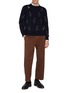 Figure View - Click To Enlarge - THOM BROWNE - Straight Leg Cotton Chinos