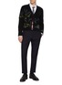Figure View - Click To Enlarge - THOM BROWNE - Blanket Stitch Cotton Oxford Shirt