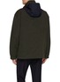Back View - Click To Enlarge - THOM BROWNE - Waxed Tech Cotton Hooded Anorak Jacket