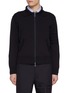 Main View - Click To Enlarge - THOM BROWNE - Tonal 4 Bar Zip Up Cardigan