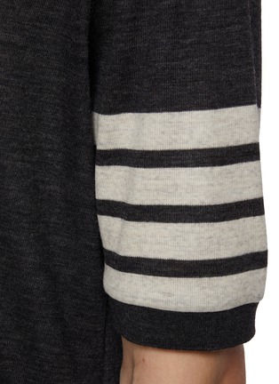  - THOM BROWNE - 4 Bar Wool T-Shirt