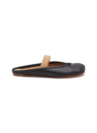 Main View - Click To Enlarge - MAISON MARGIELA - Tabi Elastic Band Leather Mules