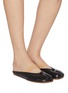 Figure View - Click To Enlarge - MAISON MARGIELA - Tabi Elastic Band Leather Mules