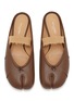 Detail View - Click To Enlarge - MAISON MARGIELA - Tabi Elastic Band Leather Mules