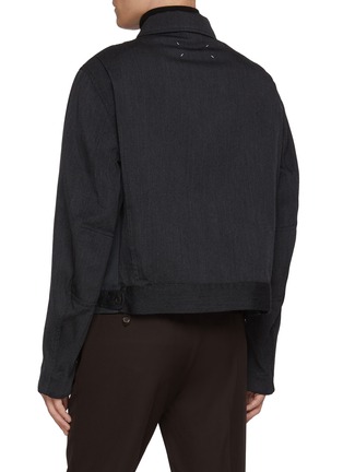 Back View - Click To Enlarge - MAISON MARGIELA - Flap Pocket Wool Twill Jacket