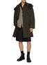 Figure View - Click To Enlarge - MAISON MARGIELA - Hooded Cotton Blend Twill Sports Parka Coat