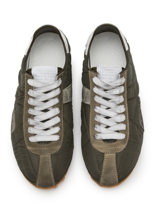 Detail View - Click To Enlarge - MAISON MARGIELA - Sprinters Quilted Nylon Suede Women's Sneakers