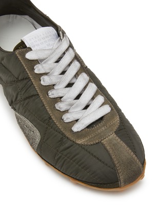 Detail View - Click To Enlarge - MAISON MARGIELA - Sprinters Quilted Nylon Suede Women's Sneakers