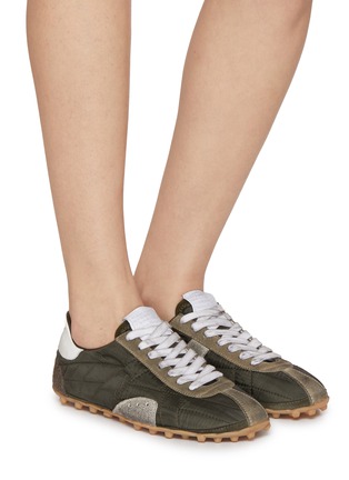 Figure View - Click To Enlarge - MAISON MARGIELA - Sprinters Quilted Nylon Suede Women's Sneakers