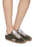 Figure View - Click To Enlarge - MAISON MARGIELA - Sprinters Quilted Nylon Suede Women's Sneakers