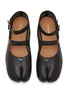 Detail View - Click To Enlarge - MAISON MARGIELA - Tabi Double Strap Leather Mary Janes