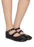 Figure View - Click To Enlarge - MAISON MARGIELA - Tabi Double Strap Leather Mary Janes