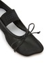 Detail View - Click To Enlarge - MM6 MAISON MARGIELA - Elastic Logo Band Mesh Flats