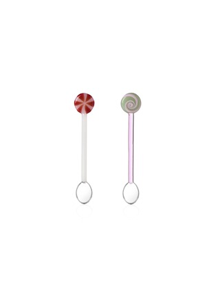 Main View - Click To Enlarge - ICHENDORF MILANO - Lollipop Spoons Set — Pink/White