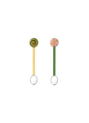 Main View - Click To Enlarge - ICHENDORF MILANO - Lollipop Spoons Set — Yellow/Green