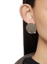 Back View - Click To Enlarge - MM6 MAISON MARGIELA - Mirror Brass Earrings