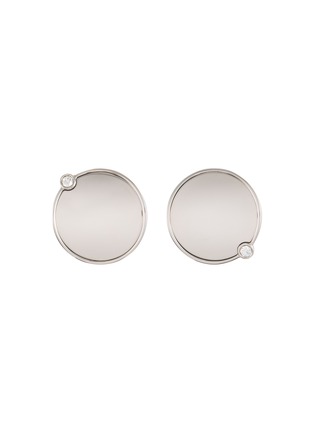 Main View - Click To Enlarge - MM6 MAISON MARGIELA - Mirror Brass Earrings