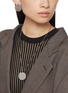 Figure View - Click To Enlarge - MM6 MAISON MARGIELA - Mirror Brass Earrings