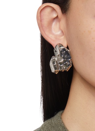 Front View - Click To Enlarge - MM6 MAISON MARGIELA - Rock Shaped Earrings