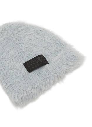 Detail View - Click To Enlarge - MM6 MAISON MARGIELA - Numeric Textile Knit Beanie