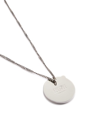Detail View - Click To Enlarge - MM6 MAISON MARGIELA - Mirror Glass Brass Necklace