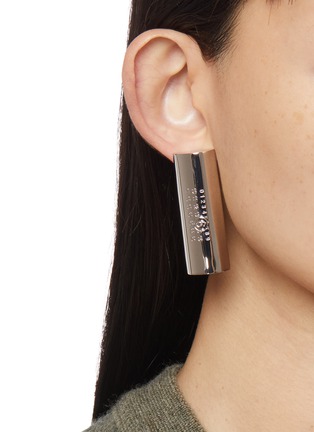 Figure View - Click To Enlarge - MM6 MAISON MARGIELA - Numeric Brass Drop Earrings