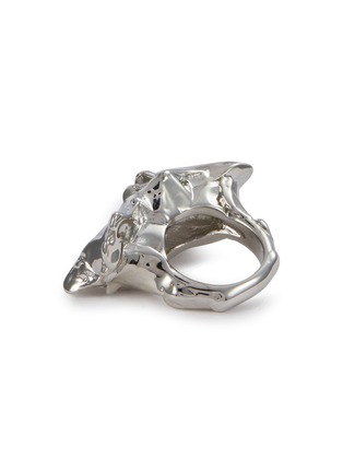 Detail View - Click To Enlarge - MM6 MAISON MARGIELA - Sculptural Metal Ring