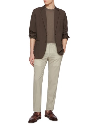 Figure View - Click To Enlarge - PT TORINO - Garment Dyed Superlight Wool Pants