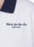  - SPORTY & RICH - X Hotel du Cap-Eden-Roc Cursive Cotton Terry Polo Shirt