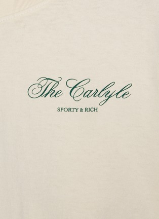  - SPORTY & RICH - X The Carlyle Cotton Souvenir T-Shirt